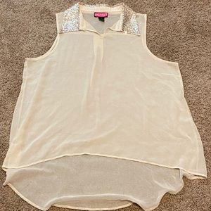 Sheer Sleeveless Top